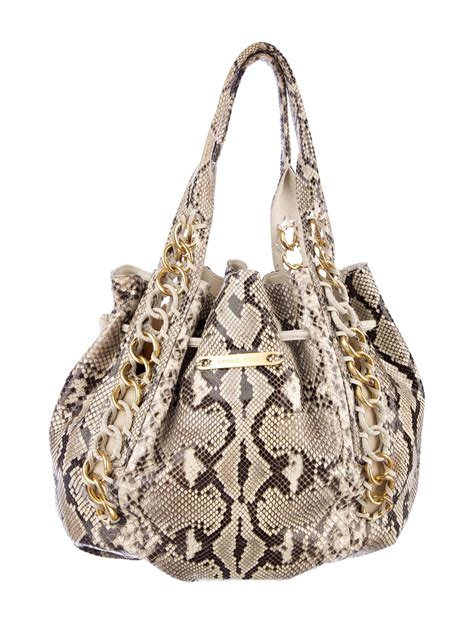 michael kors snake print handbag|michael kors snakeskin tote.